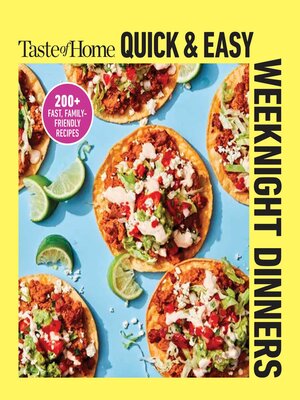 cover image of Taste of Home Quick & Easy Weeknight Dinners
